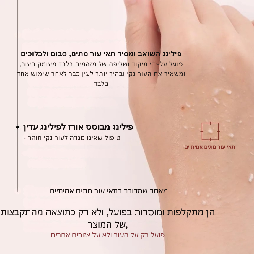 ערכת פילינג כפולה Dr. Melaxin – אמפולת אורז לבן + אורז שחור