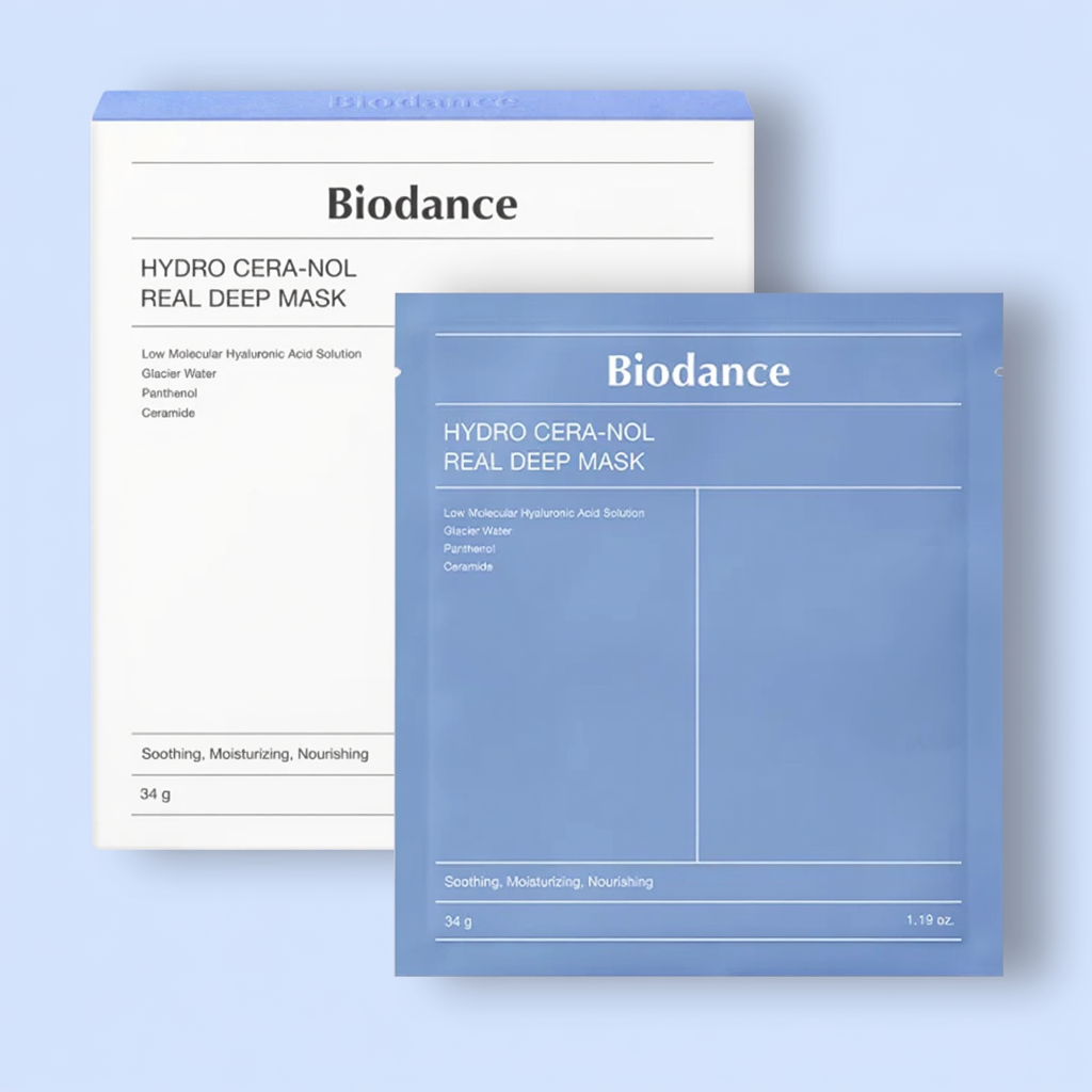 מסכות עמוקות עם ביו-קולגן + סט מסכות מרעננות עם אצות ים + סט מסכות עמוקות עם Hydro Cera-nol.