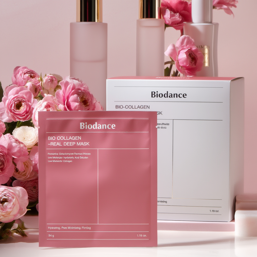 מסכות עמוקות עם ביו-קולגן + סט מסכות מרעננות עם אצות ים + סט מסכות עמוקות עם Hydro Cera-nol.