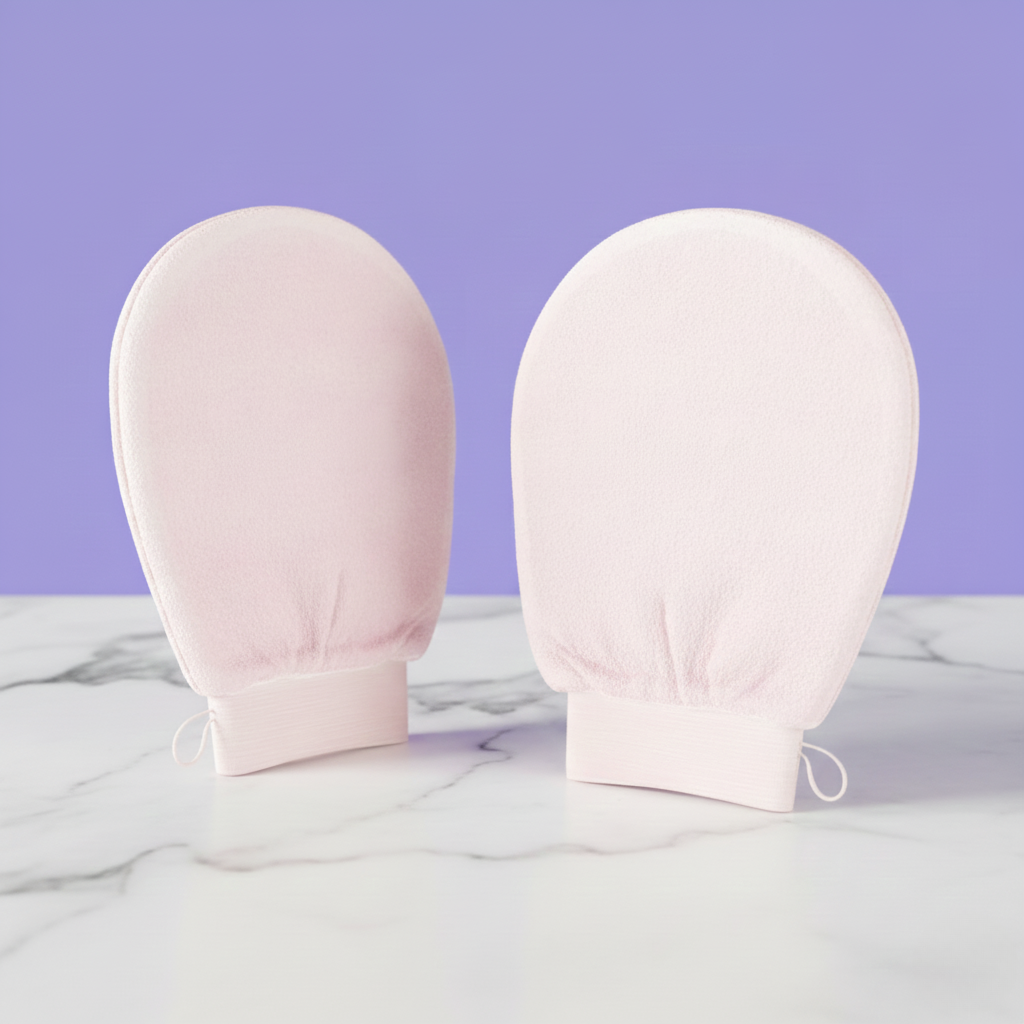 כפפת פילינג לעור חלק, רך וזוהר