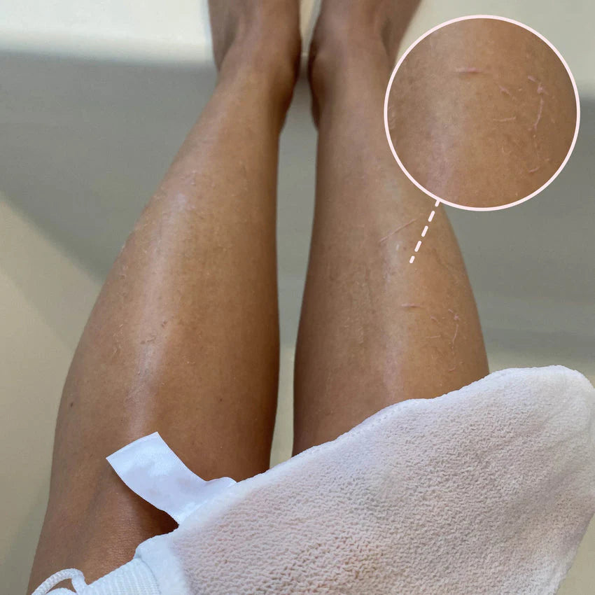 כפפת פילינג לעור חלק, רך וזוהר